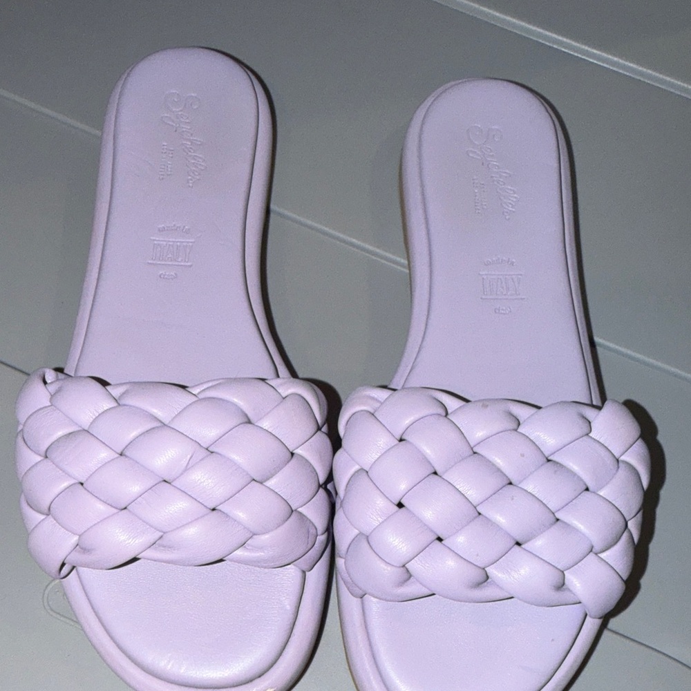 Seychelles Light Purple Braided Sandals